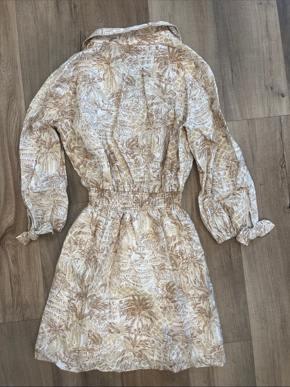 Lilly Pulitzer Abralynn Sandbar Palm Beach Paradise Shirtdress Size 4 - Picture 6 of 6